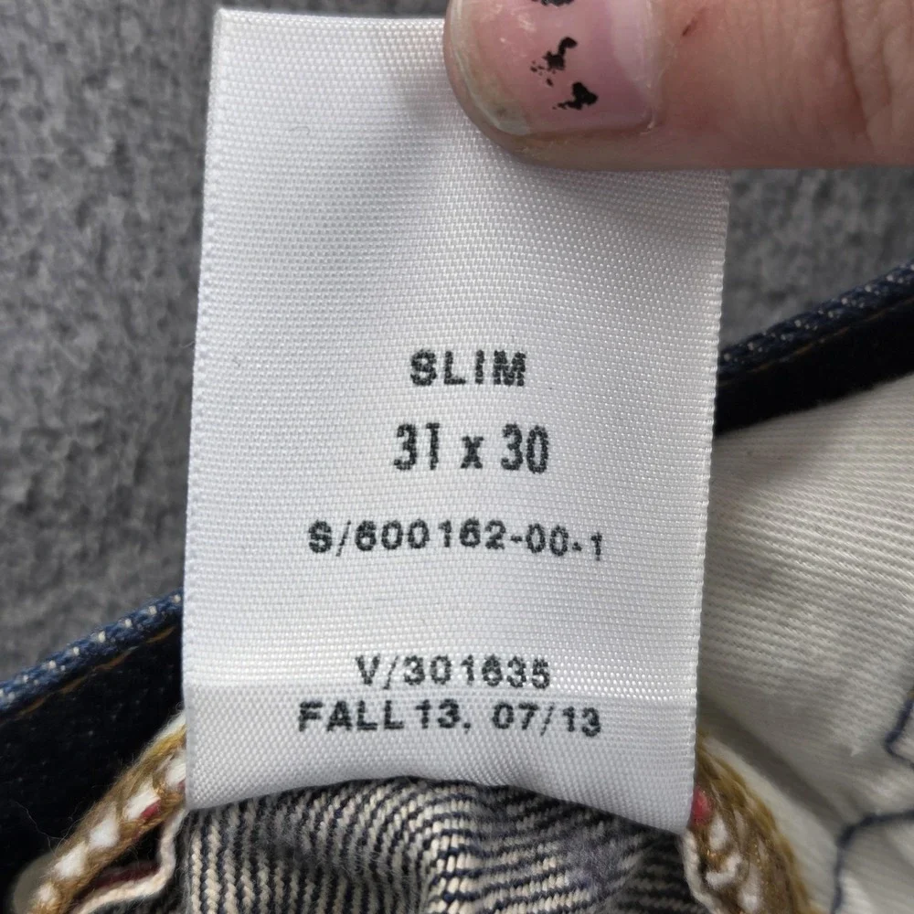 Gap Selvedge Jeans Mens‎ Blue Indigo Raw Slim Fly Fits 30x30